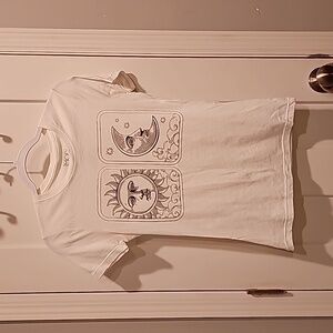 Womens Small Modern Lux black and white tshirt